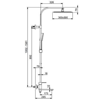 Gappo G2483-8 (белый + хром) (2)